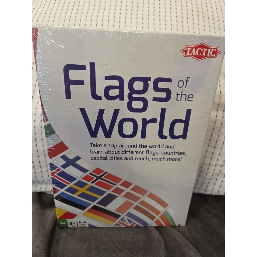 NIB Tactic Flags of the World Rare Card Game Ages 8+ SEALED